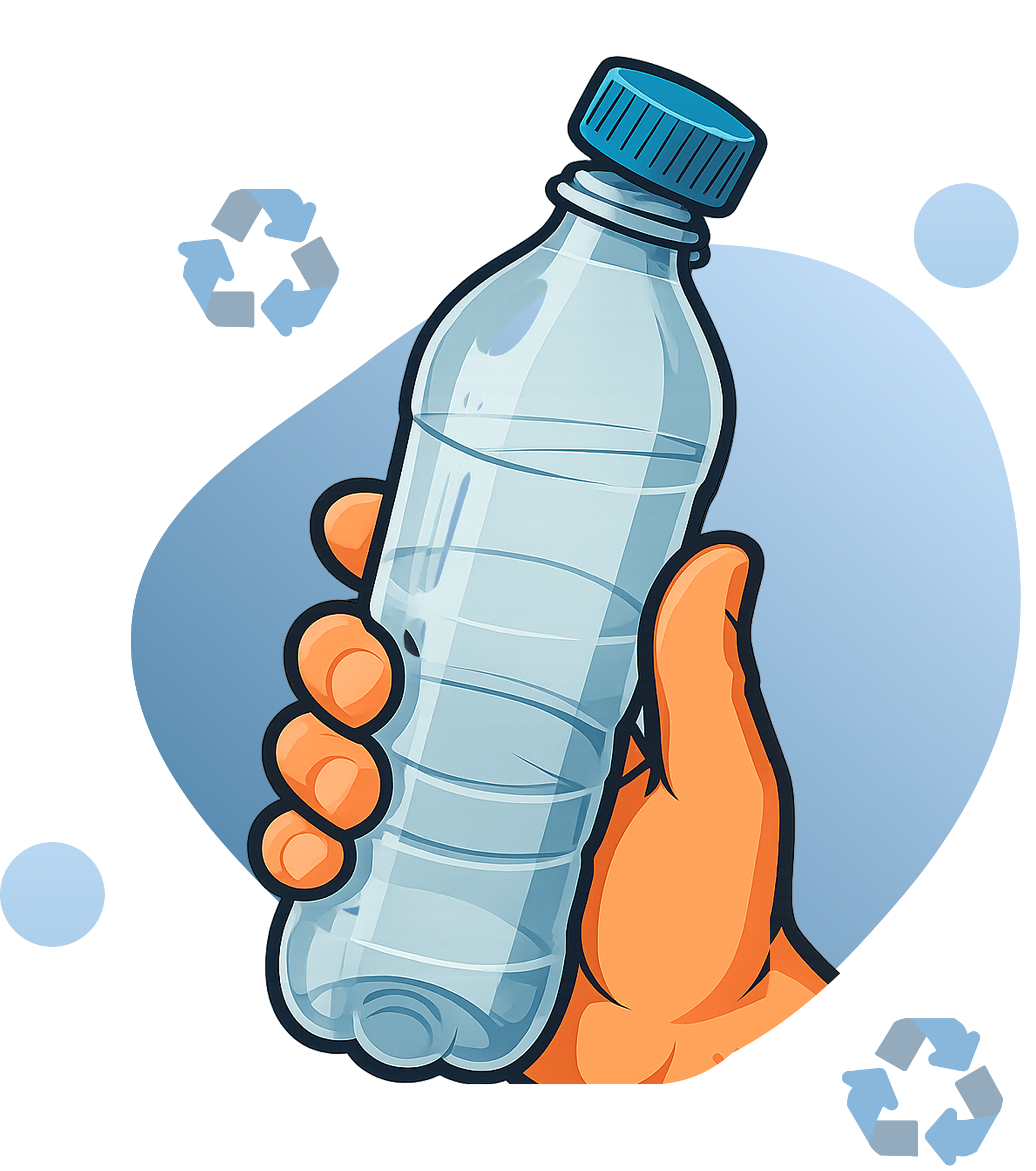 Ilustrasi Botol Plastik